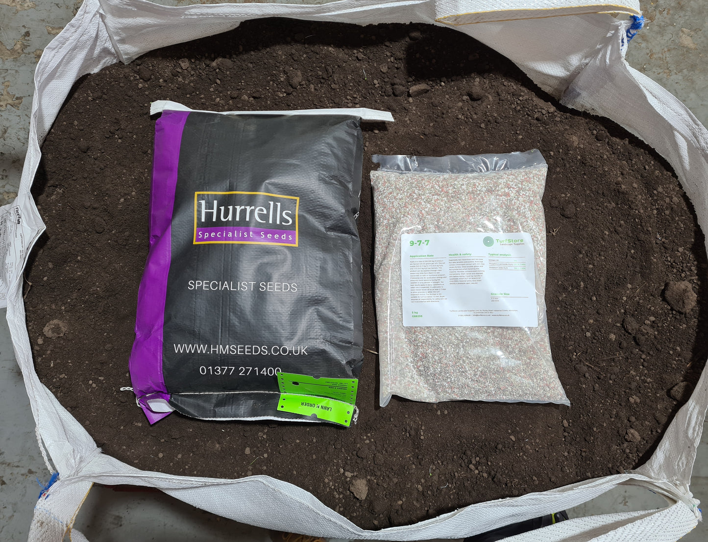 New Lawn Seed Bundle - Soil, seed, fert