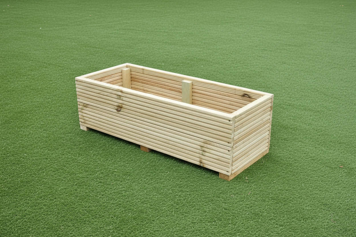 40cm Wide garden wooden decking planter