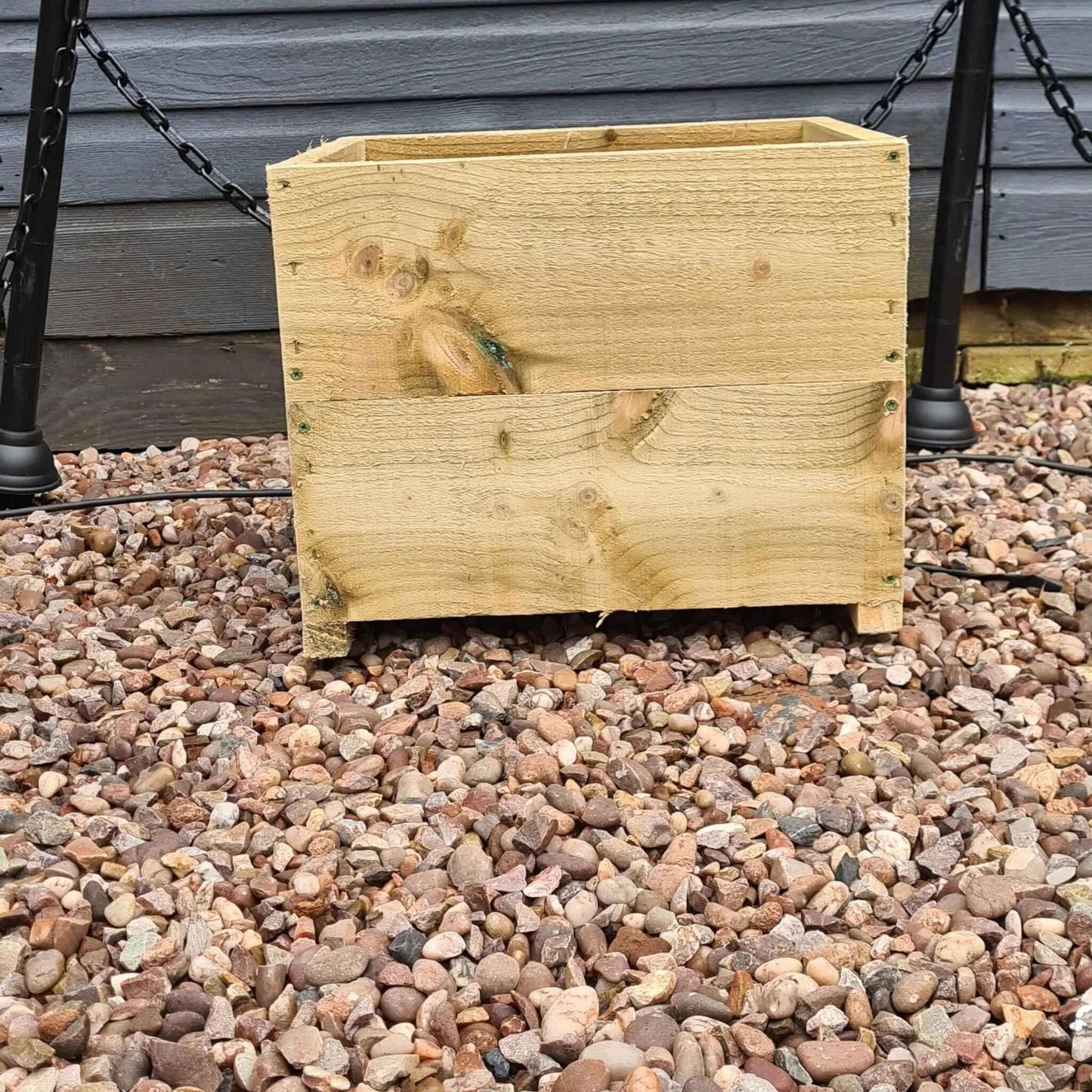 40cm Square wooden Planter in 4 heights