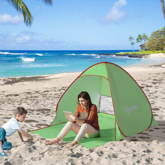 Pop Up Tent Beach Fishing Camping Uv Protection Patio Sun Shade Shelter