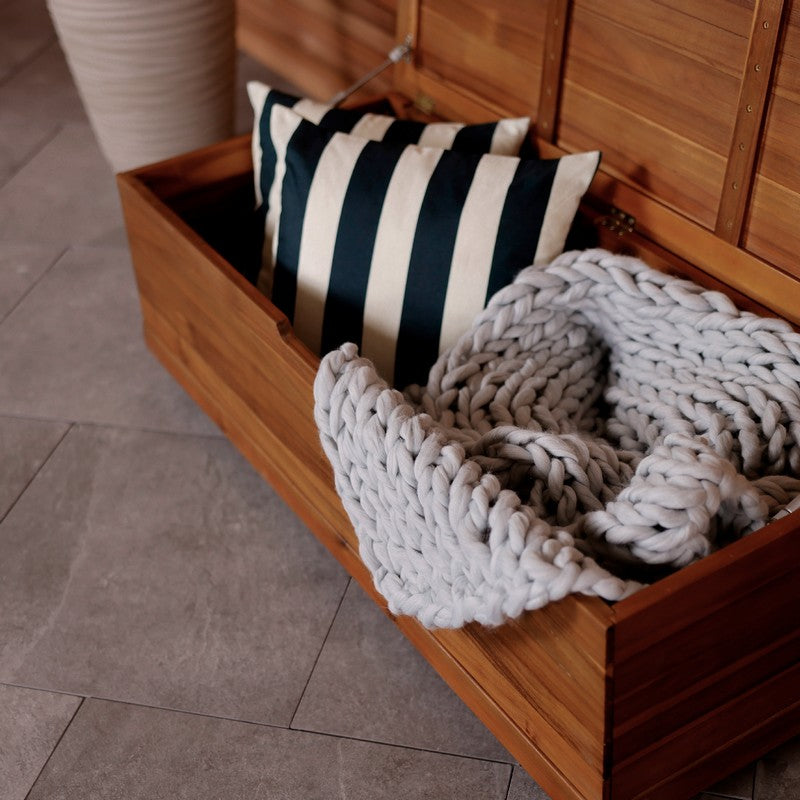 Acacia Wood Garden Storage Box by Wensum