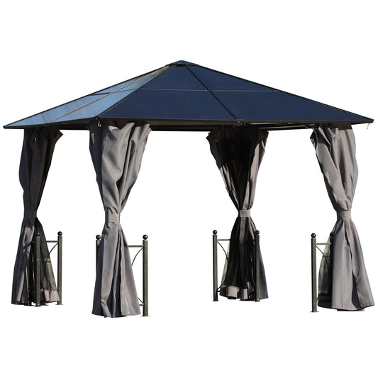 3 x 3M Hardtop Gazebo Canopy with Polycarbonate Roof