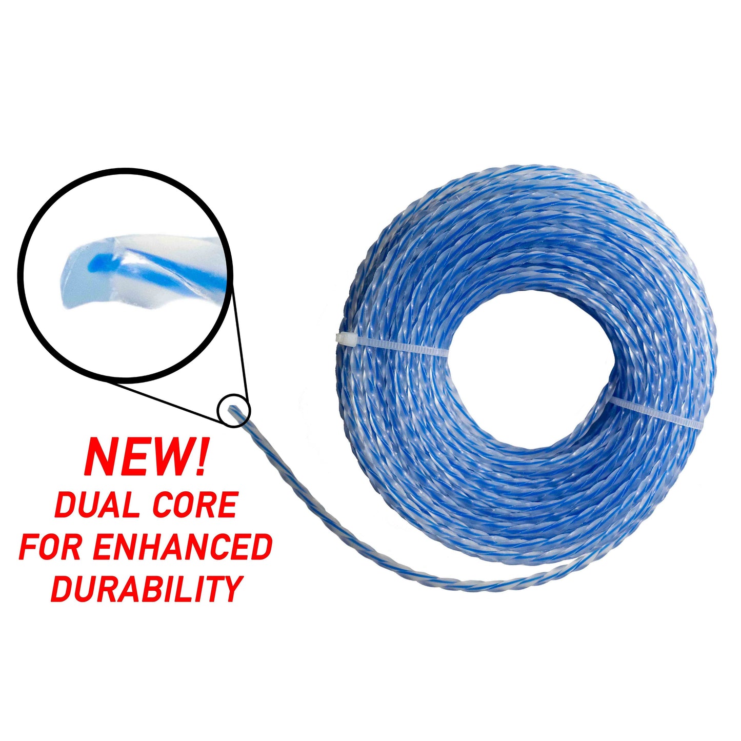 Strimmer Line Dual Blue Twist 1.6mm x 15m
