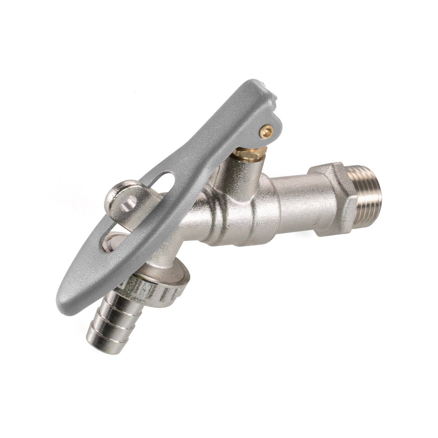 Water Butt Brass Kit 3/4" with Lever Tap Hose Barb and Lever Lock