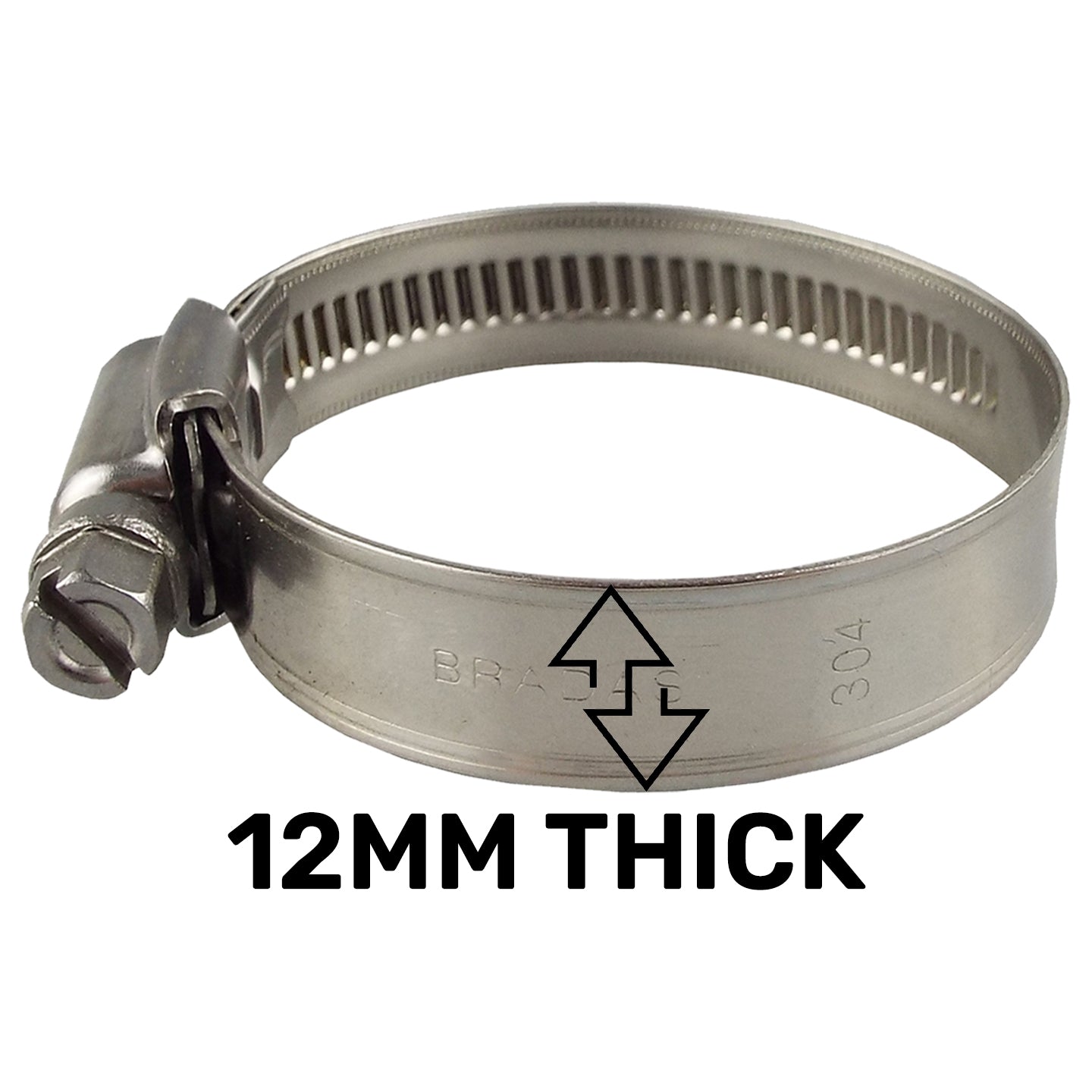 A4 Stainless Steel Hose Clip 16mm/27mm