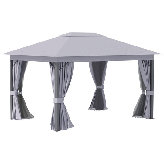 4 x 3M Patio Gazebo Canopy Garden Tent Shelter with Vented Roof