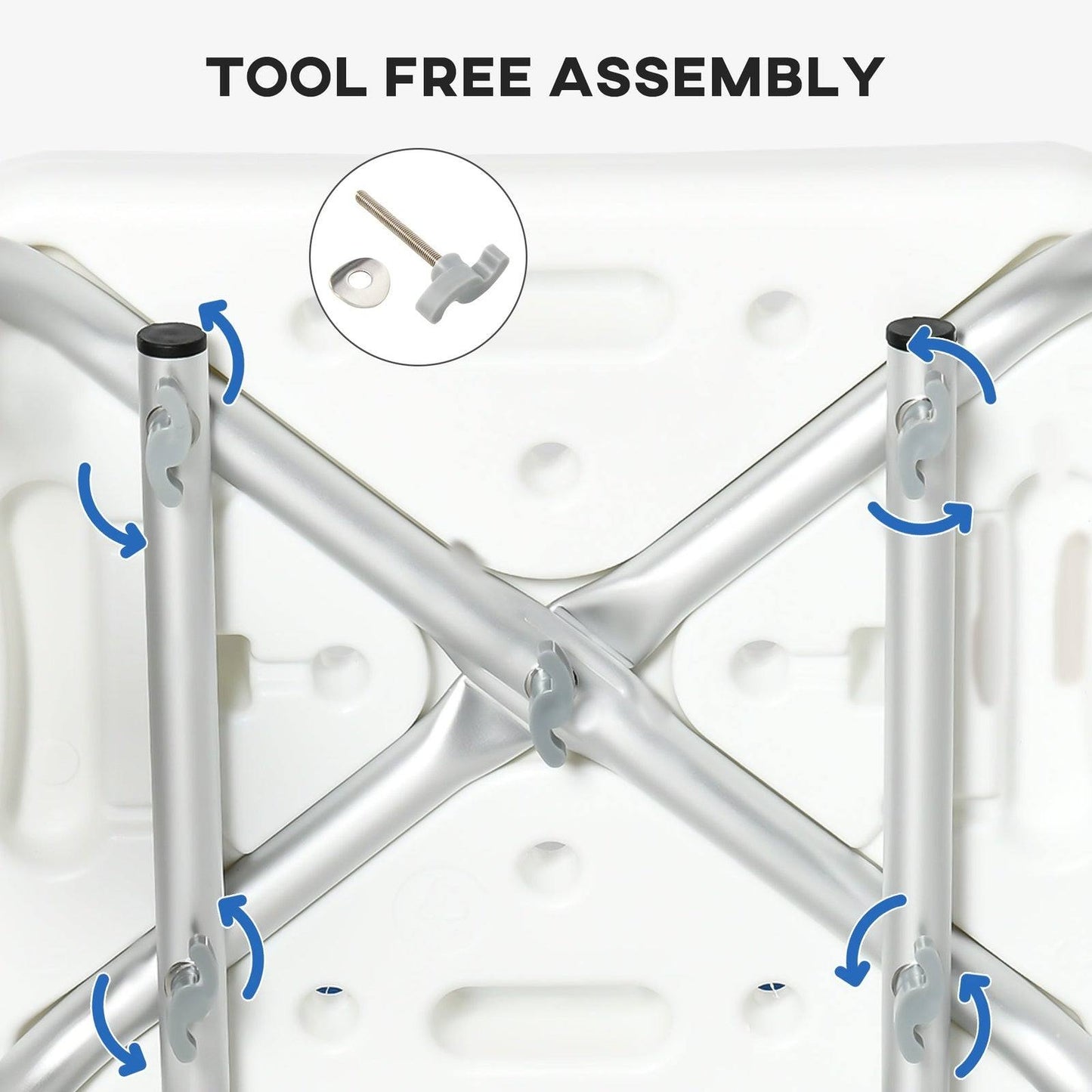 EVA Padded Shower Chair for the Elderly and Disabled