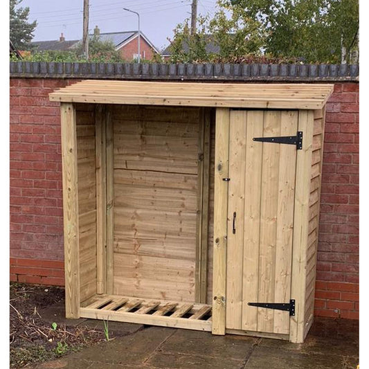 Heavy Duty Garden Log Store by Churnet Valley - LS6X6S
