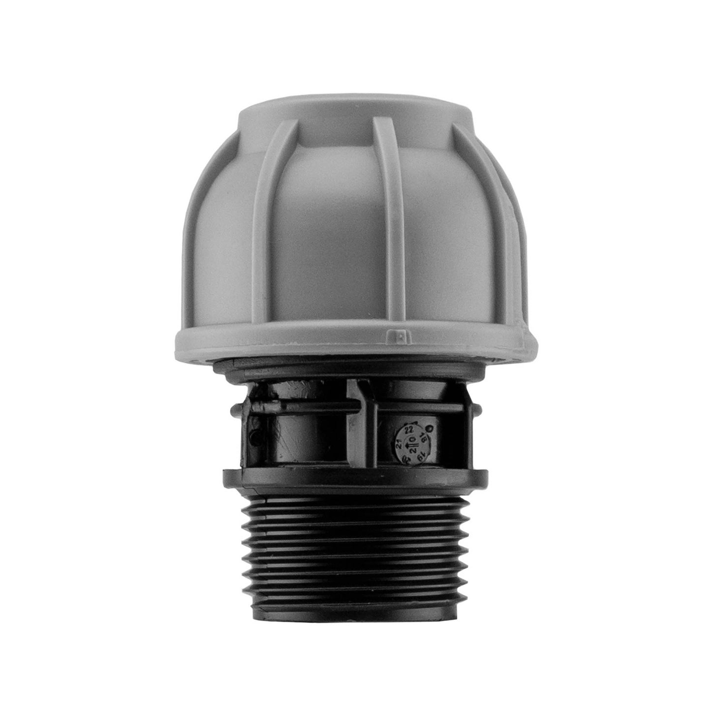 IBC 2” S60X6 Cap with 20mm MDPE Straight