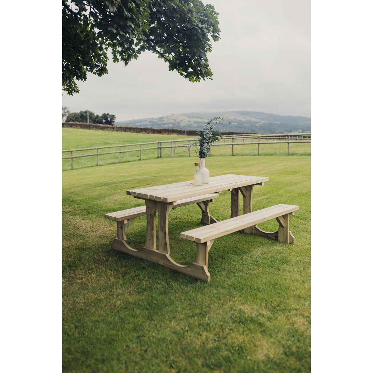 Lunar Garden Picnic Table by Churnet Valley - 6 Seats - PT108