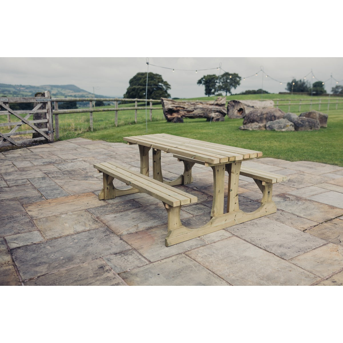 Lunar Garden Picnic Table by Churnet Valley - 6 Seats - PT108