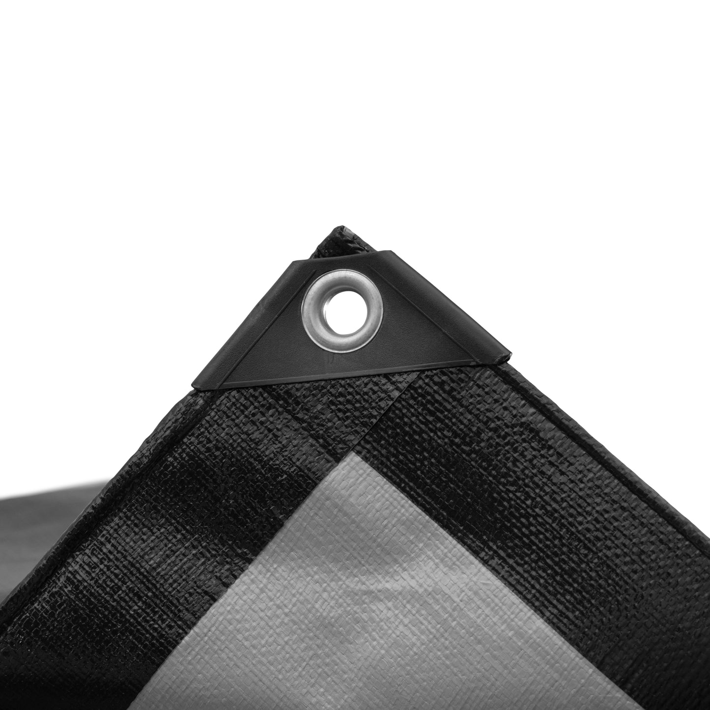 Black/Silver L-Grade Tarpaulin 1.5m x 2m