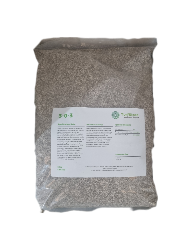 3-0-3 TurfStore Fertiliser - 5kg Bag