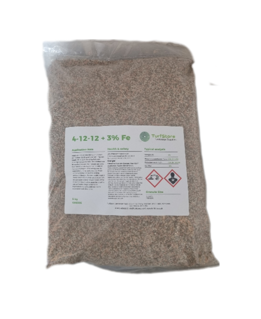 4-12-12 + 3Fe TurfStore Fertiliser - 5kg Bag