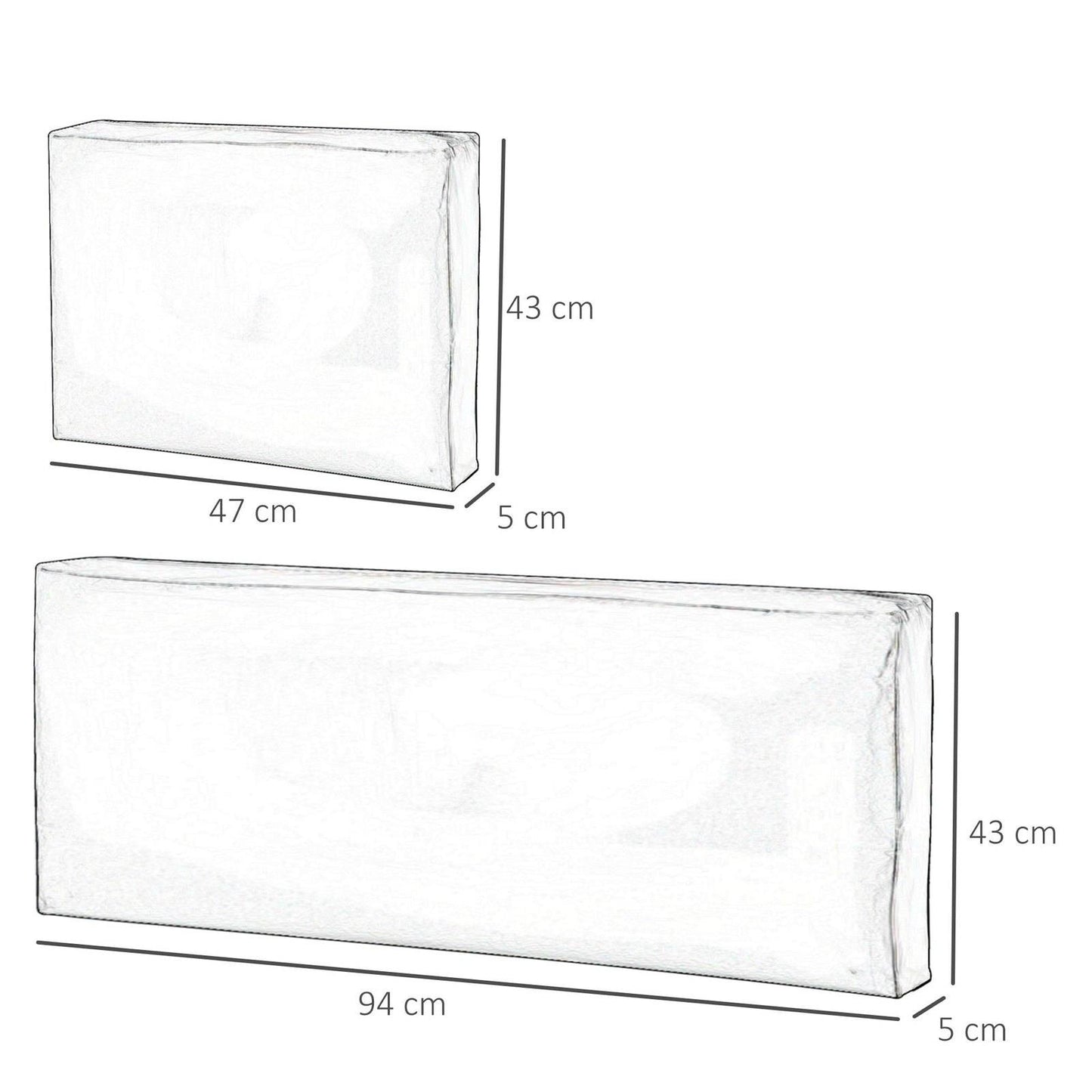 Outdoor Seat Cushion Pads for Rattan Furniture