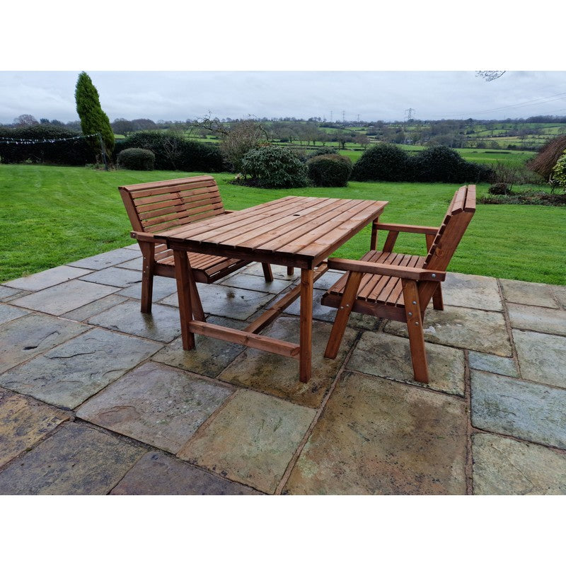 Swedish Redwood Garden Furniture Set by Croft - 4 Seat