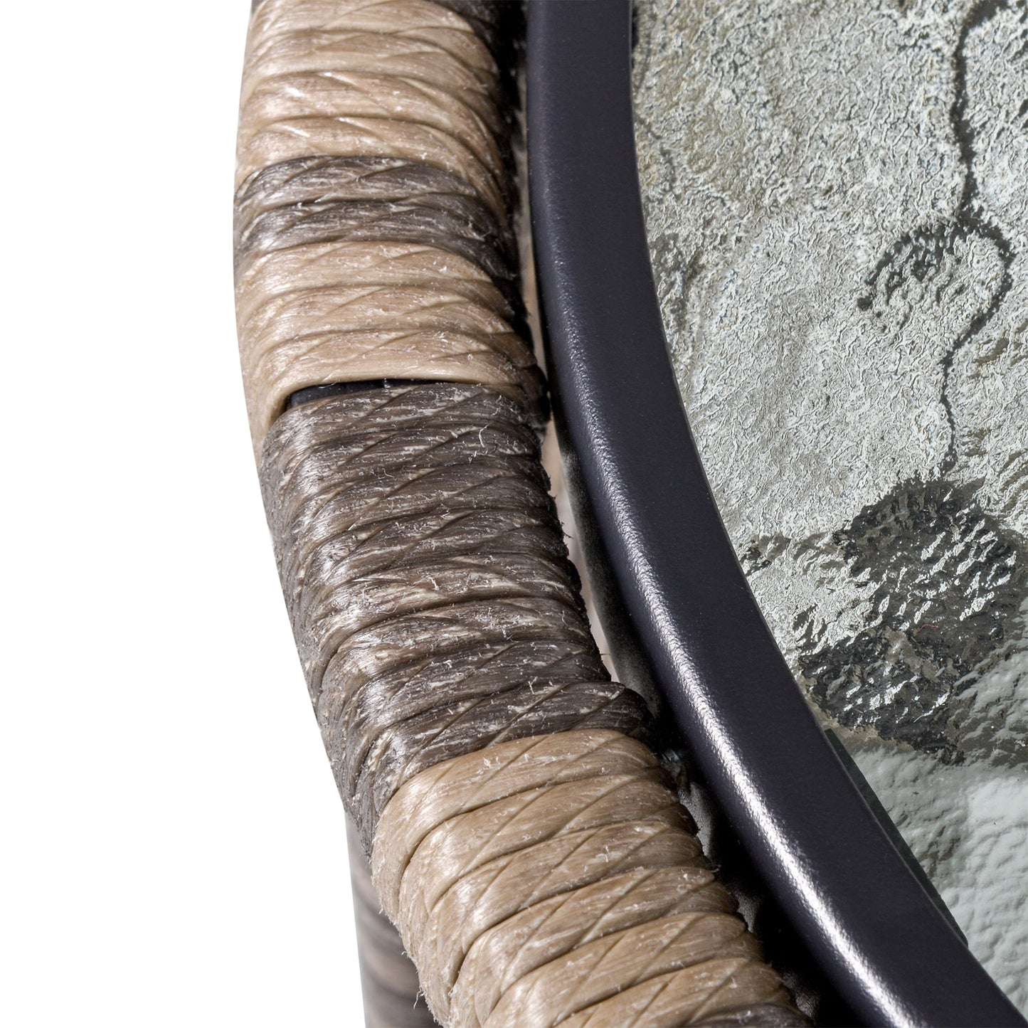 3-Piece Rattan Garden Furniture Set with Cushions