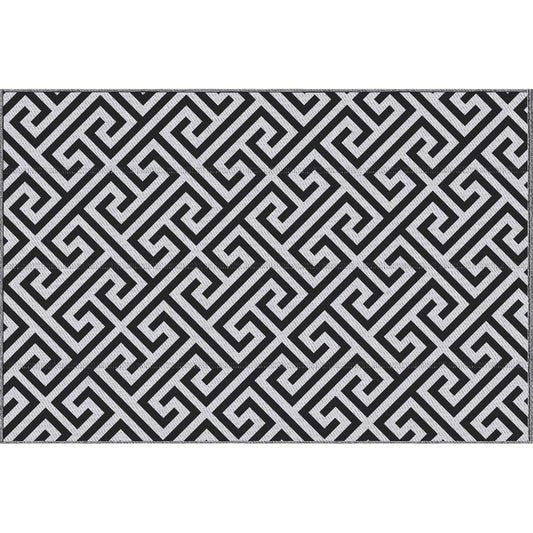 152 x 243 cm5x 8ft Outdoor Rug Reversible Mat Plastic Straw Rug Portable RV Camping Mat for Garden Deck Picnic Indoor