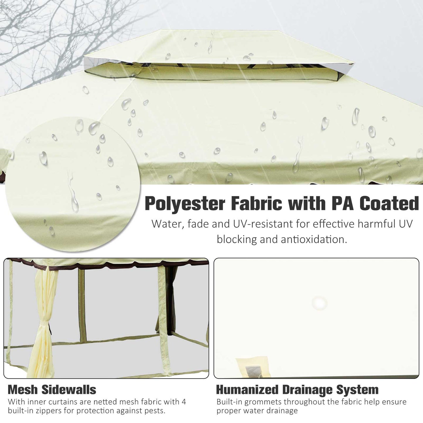 Outsunny 3 X 4 M Aluminium Garden Gazebo
