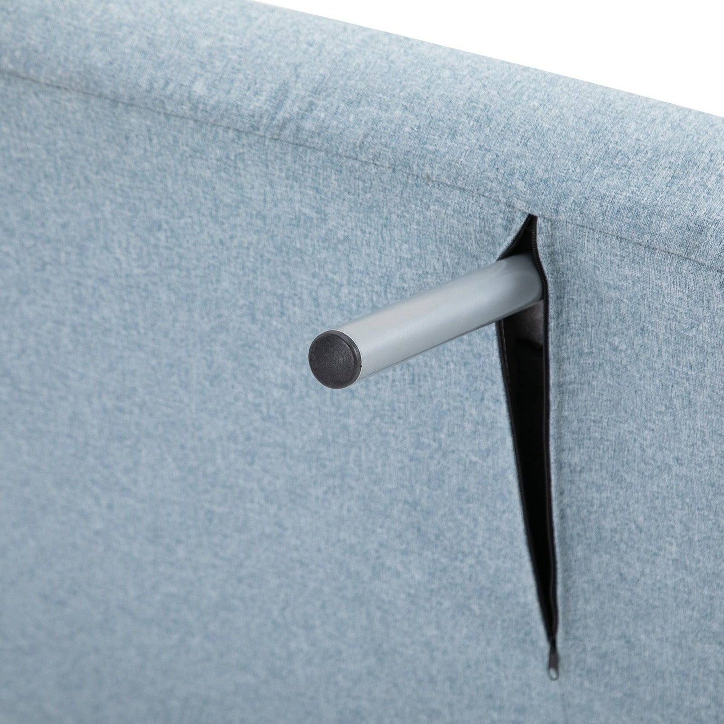 Adjustable Back Futon Sofa Chair - Blue