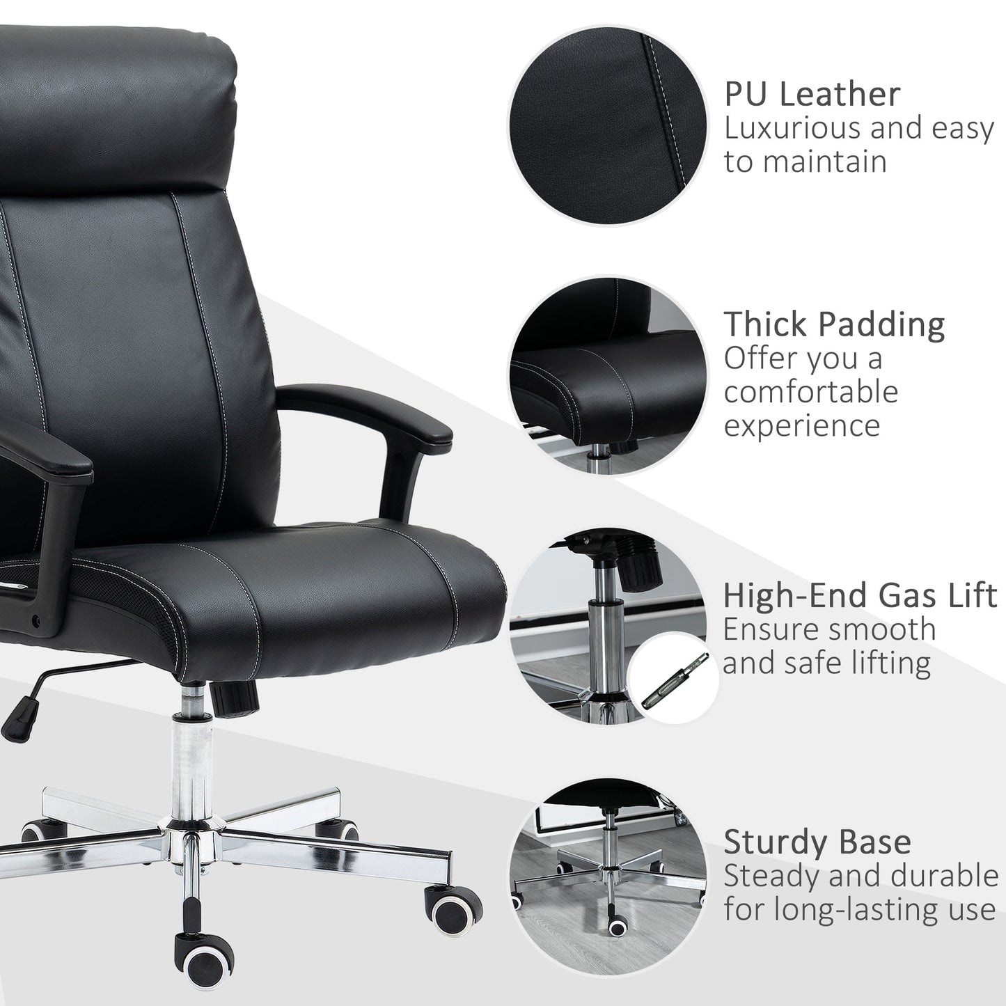 Vinsetto High-Back Vibration Massage Office Chair
