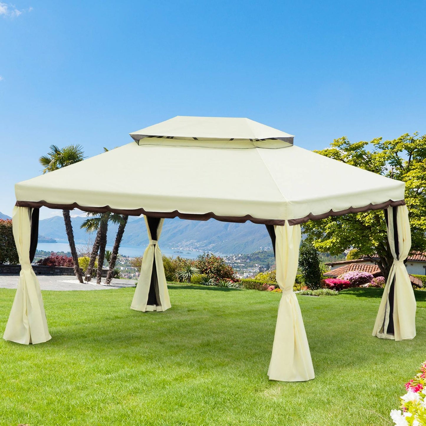 Outsunny 3 X 4 M Aluminium Garden Gazebo