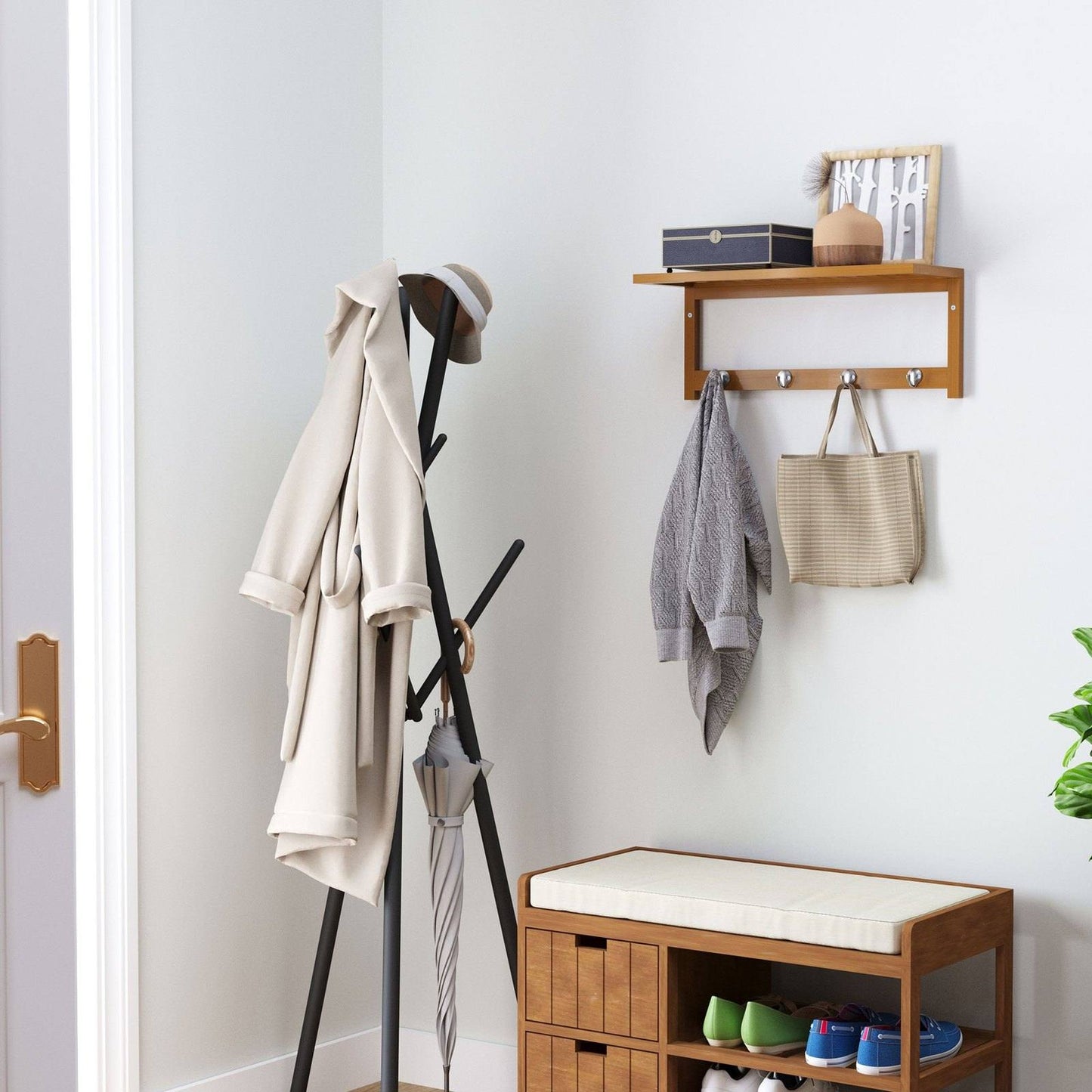 Wall Mounted Clothes Rack