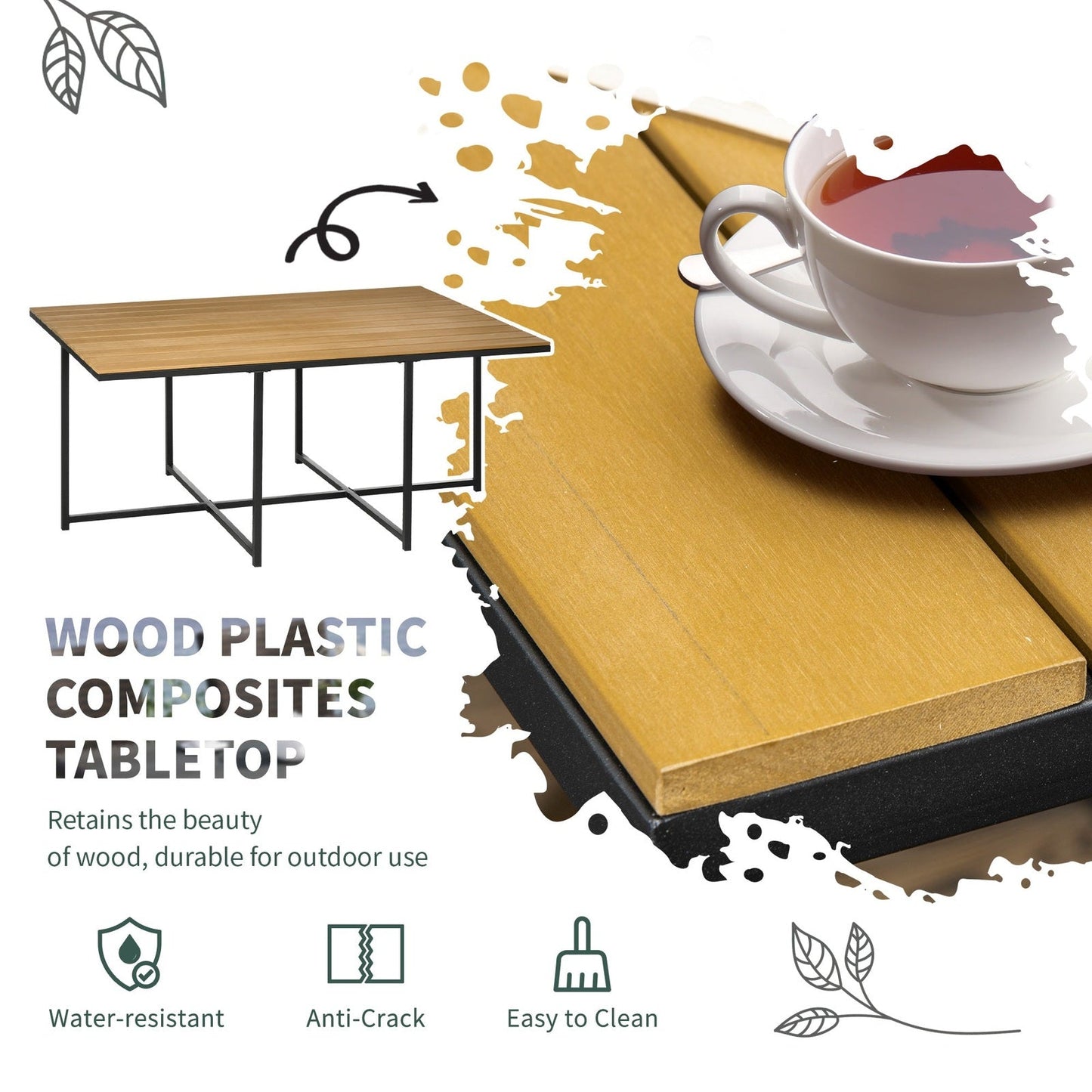 Patio 11-Piece PE Rattan Dining Set