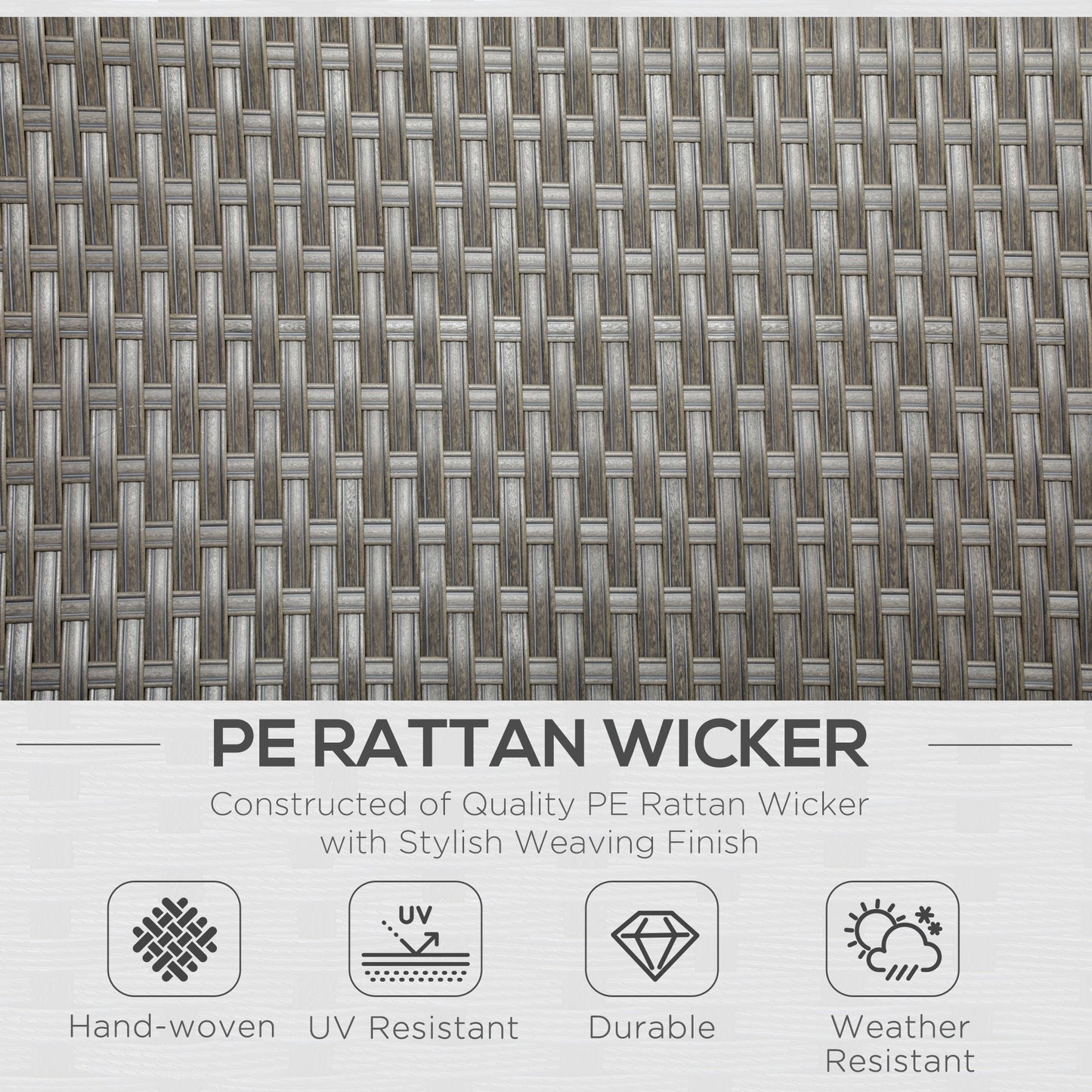 4-Piece Rattan Garden Furniture Sets