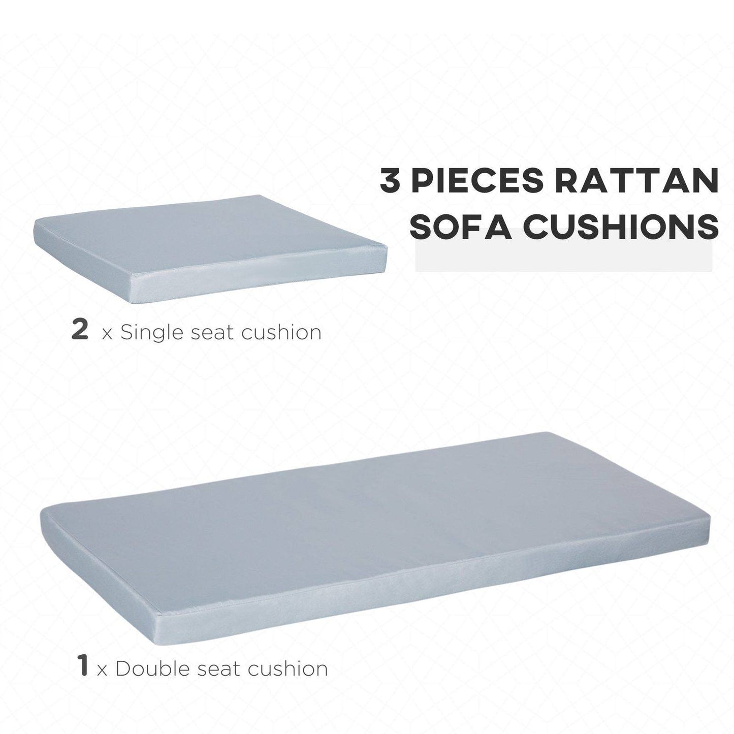 Outdoor Seat Cushion Pads for Rattan Furniture