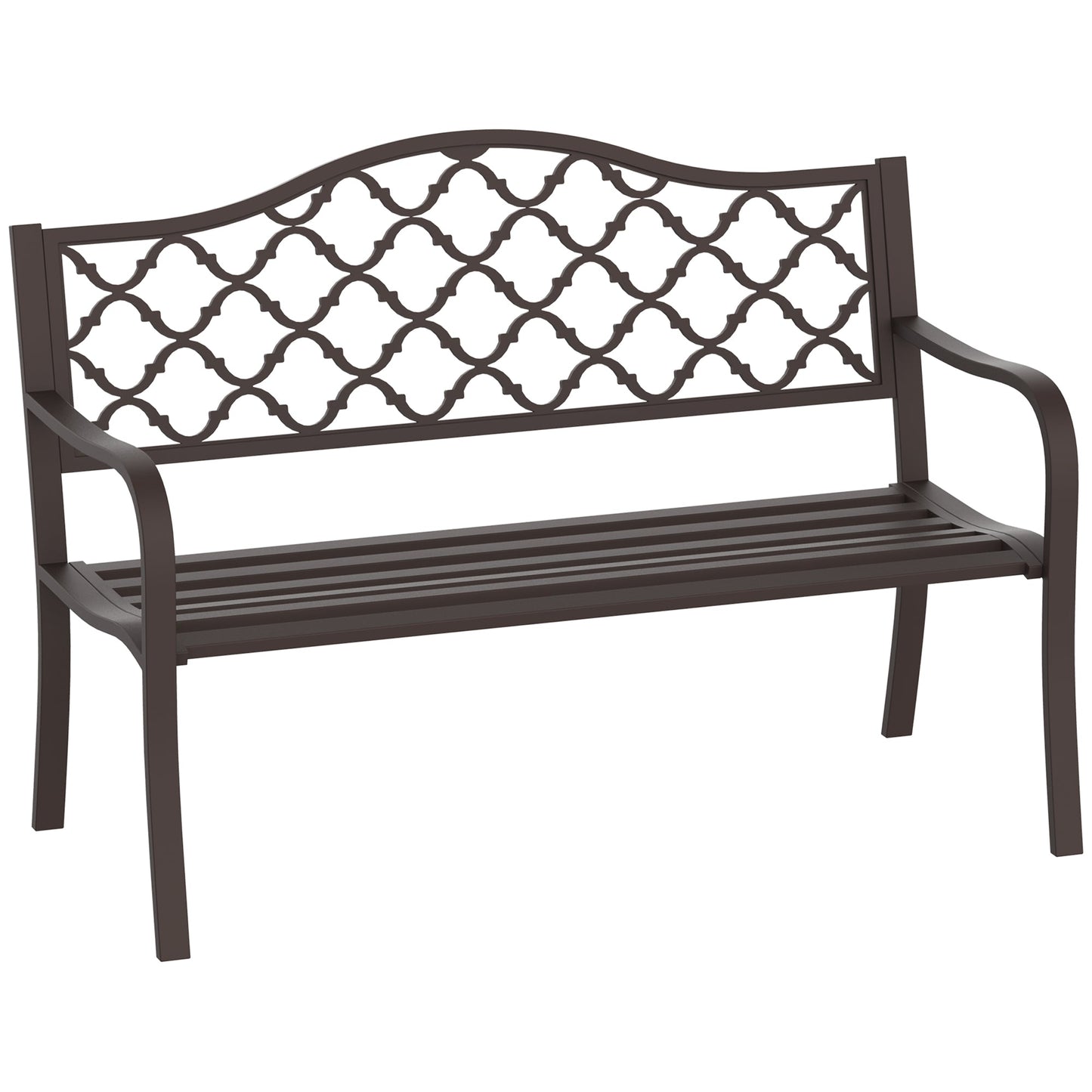 Antique Style Outdoor Cast Iron Front Porch Bench Path Chair Seat Outdoor