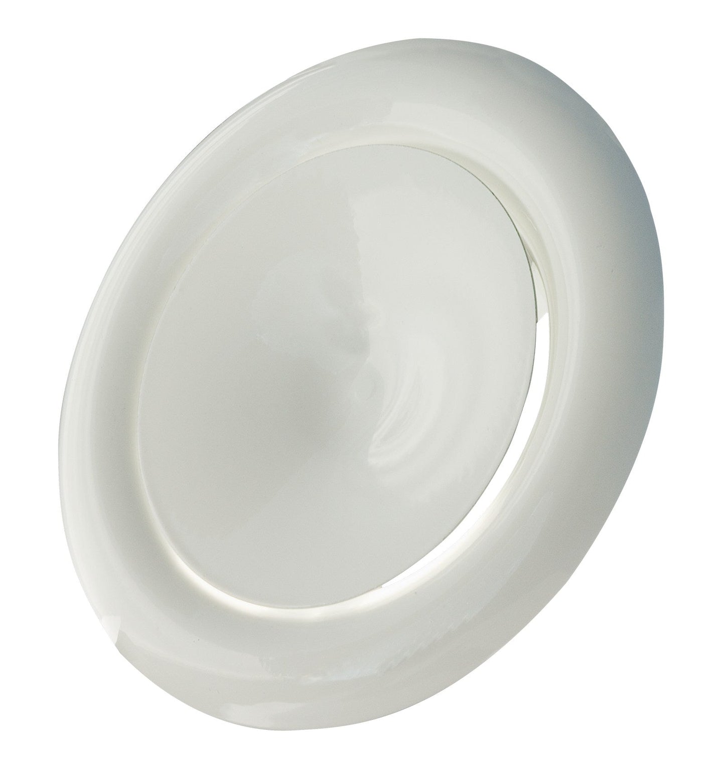 White Metal Extract Ceiling Valve 125mm - Anemostat EV