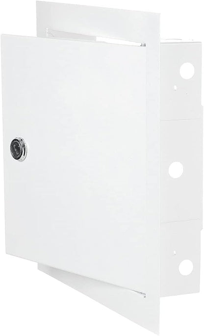Access Panel Door Metal With Lock, White 250mm x 300mm