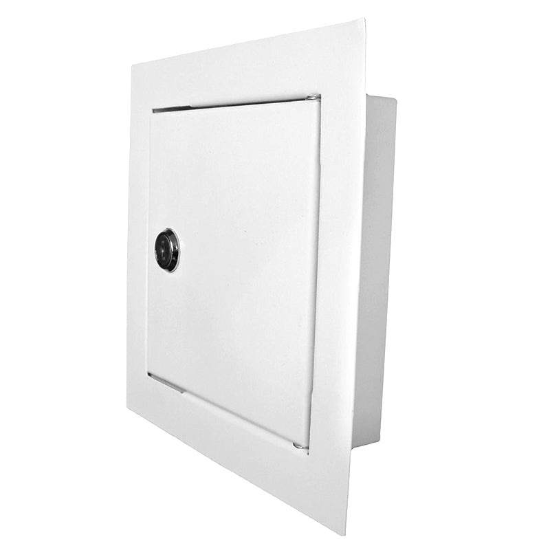 Access Panel Door Metal With Lock, White 200mm x 250mm