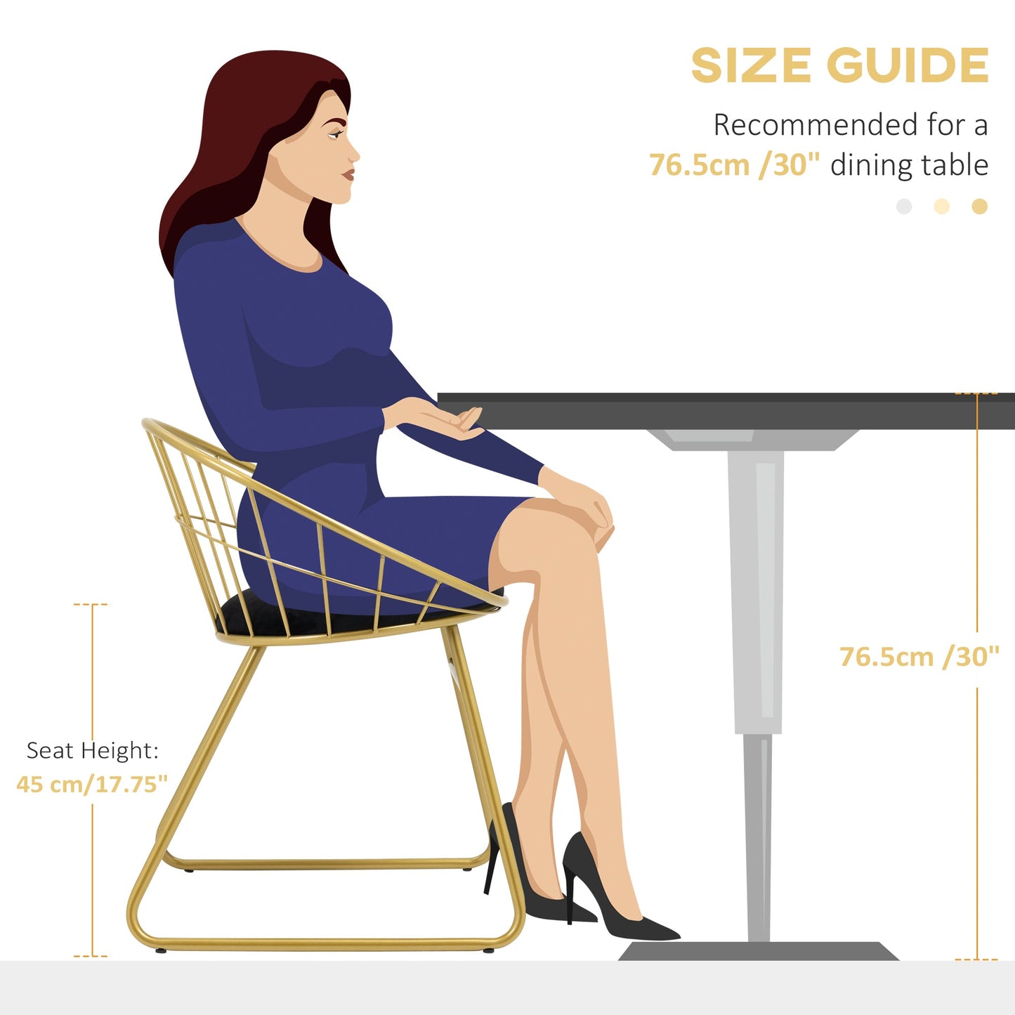 Modern Dining Chairs Set of 2