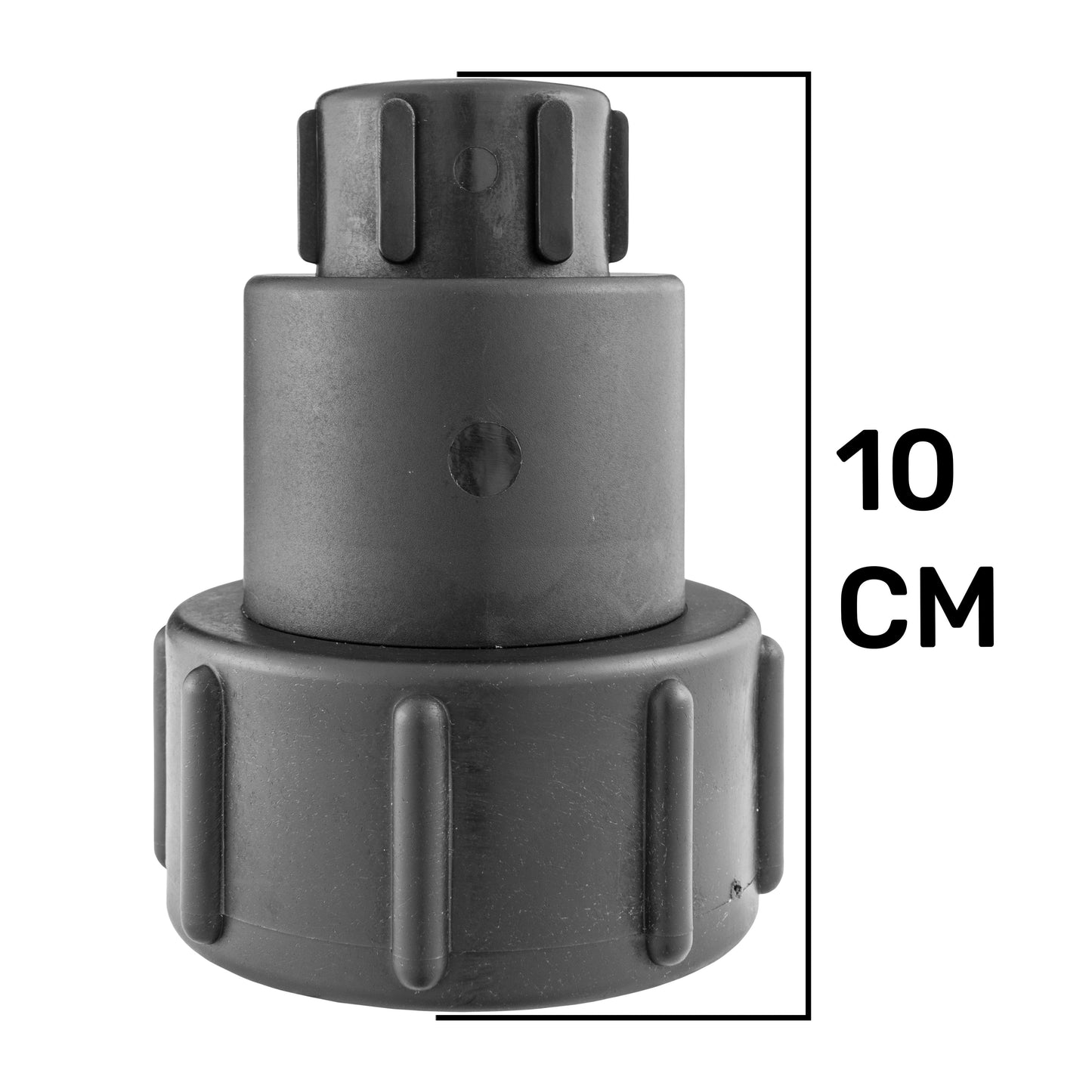 IBC 2” S60X6 – 3/4" BSPF Extender Adaptor with Butterfly Valve and Male Quick Connector