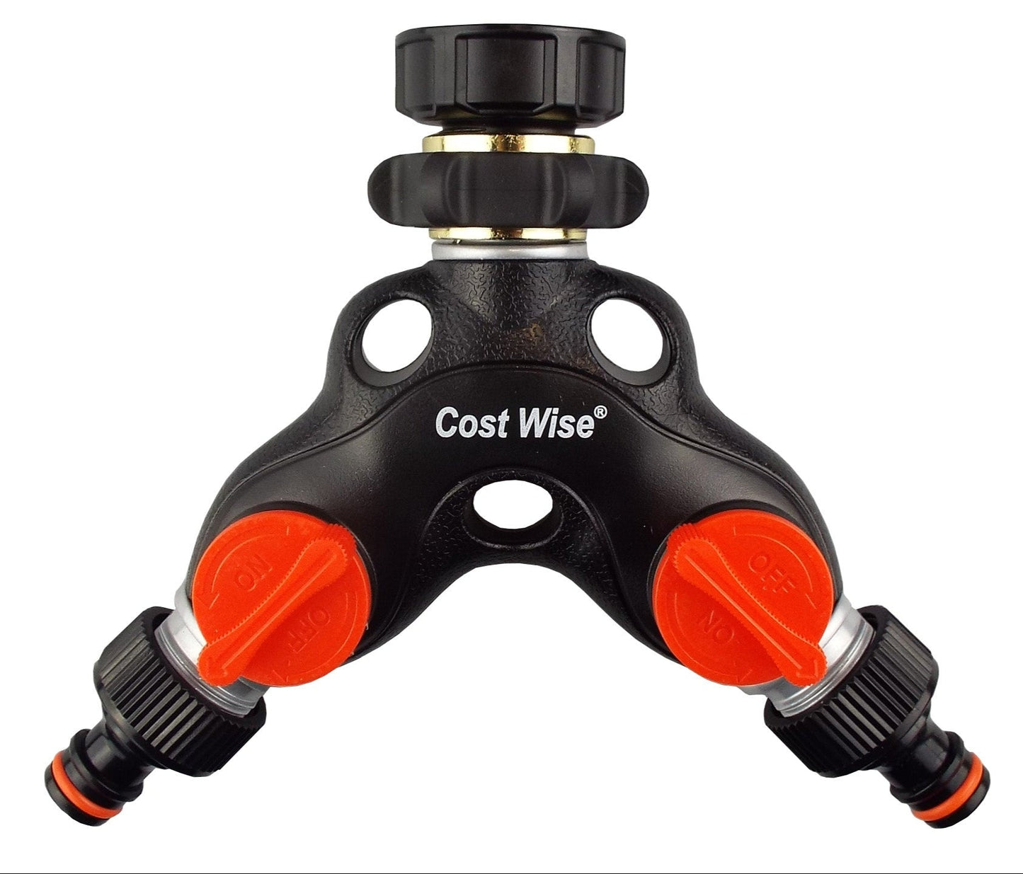 Double Tap Connector with Valves Metal