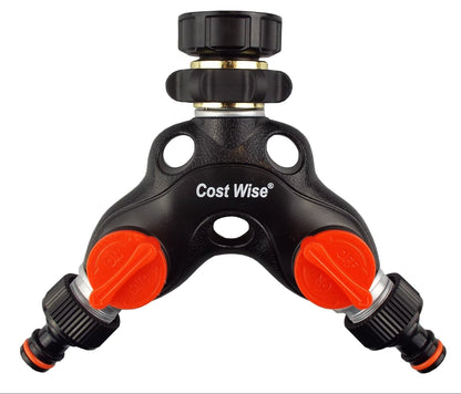 Double Tap Connector with Valves Metal