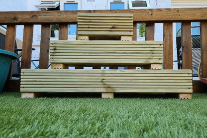 22cm Wide Wooden Decking Planters