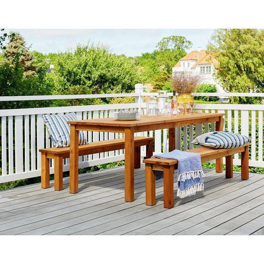 Cesis Picnic Table - 6 Seat Brown by EKJU