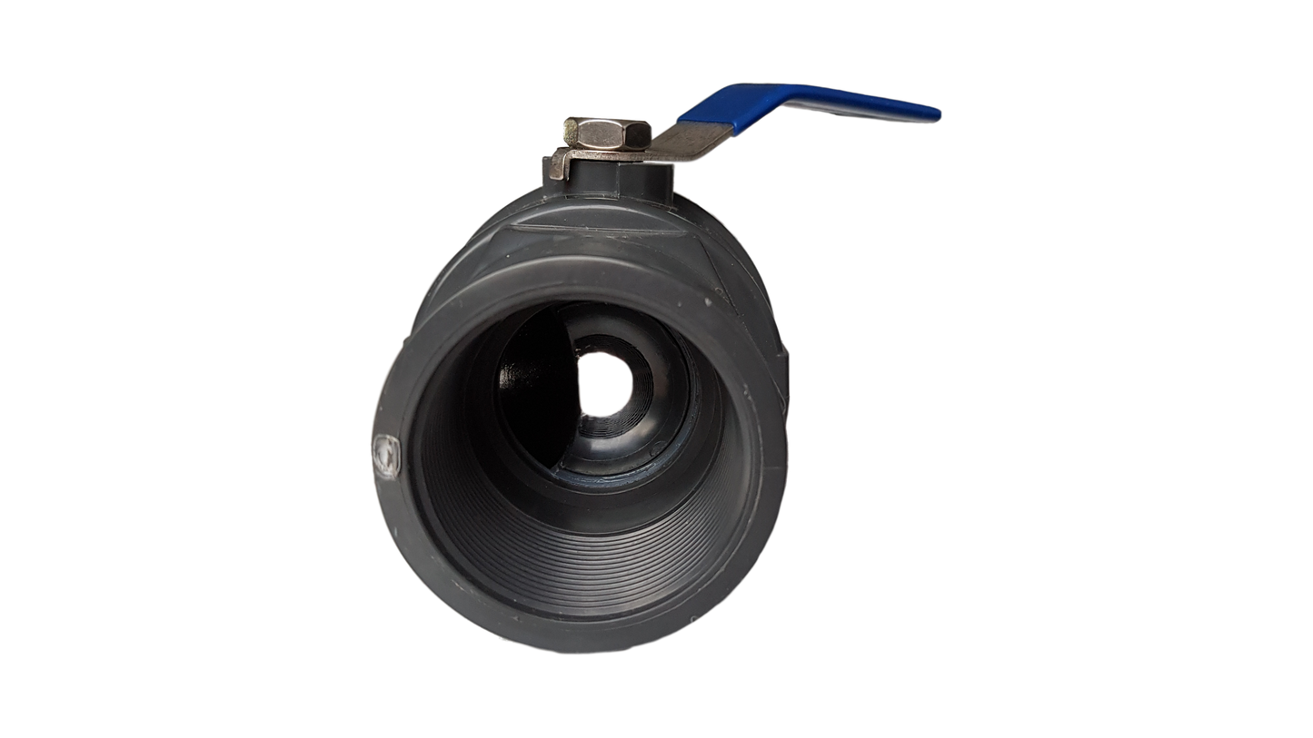 PP 3/4" BSPF Stopcock with Stainless Steel Ball Valve and Handle