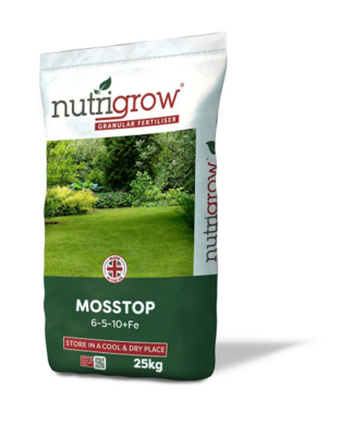 Nutrigrow Mosstop Fertiliser 6-5-10+6FE 10kg