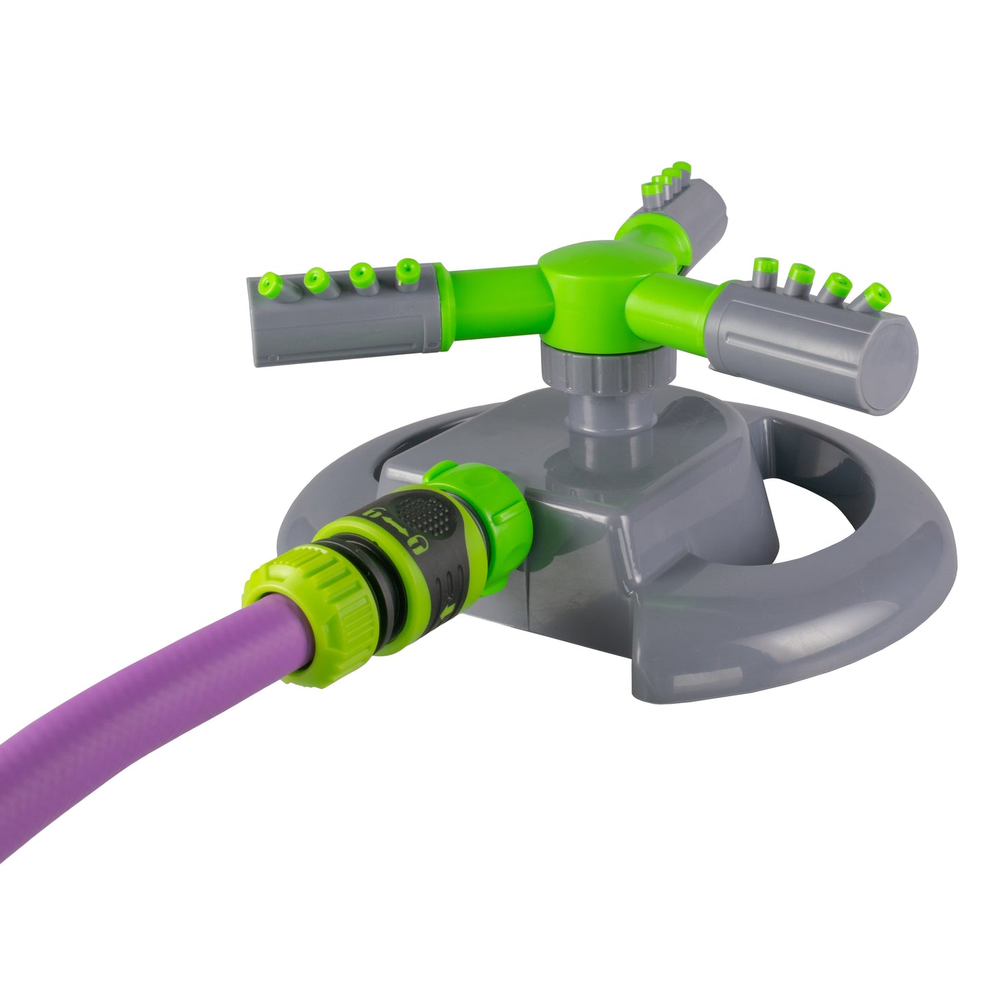 Cost Wise 3-Arm Adjustable Rotating Lawn Sprinkler Green Grey