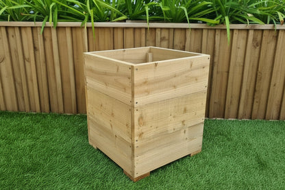 40cm Square wooden Planter in 4 heights