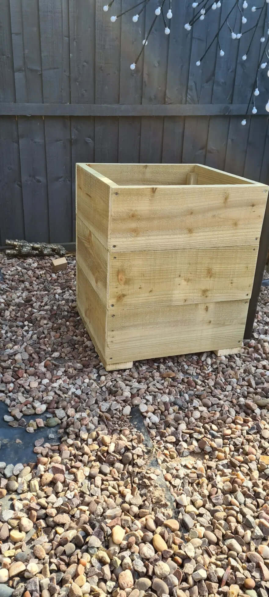 40cm Square wooden Planter in 4 heights