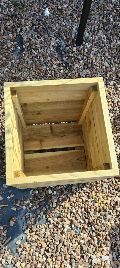 40cm Square wooden Planter in 4 heights