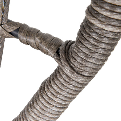 3-Piece Rattan Garden Furniture Set with Cushions