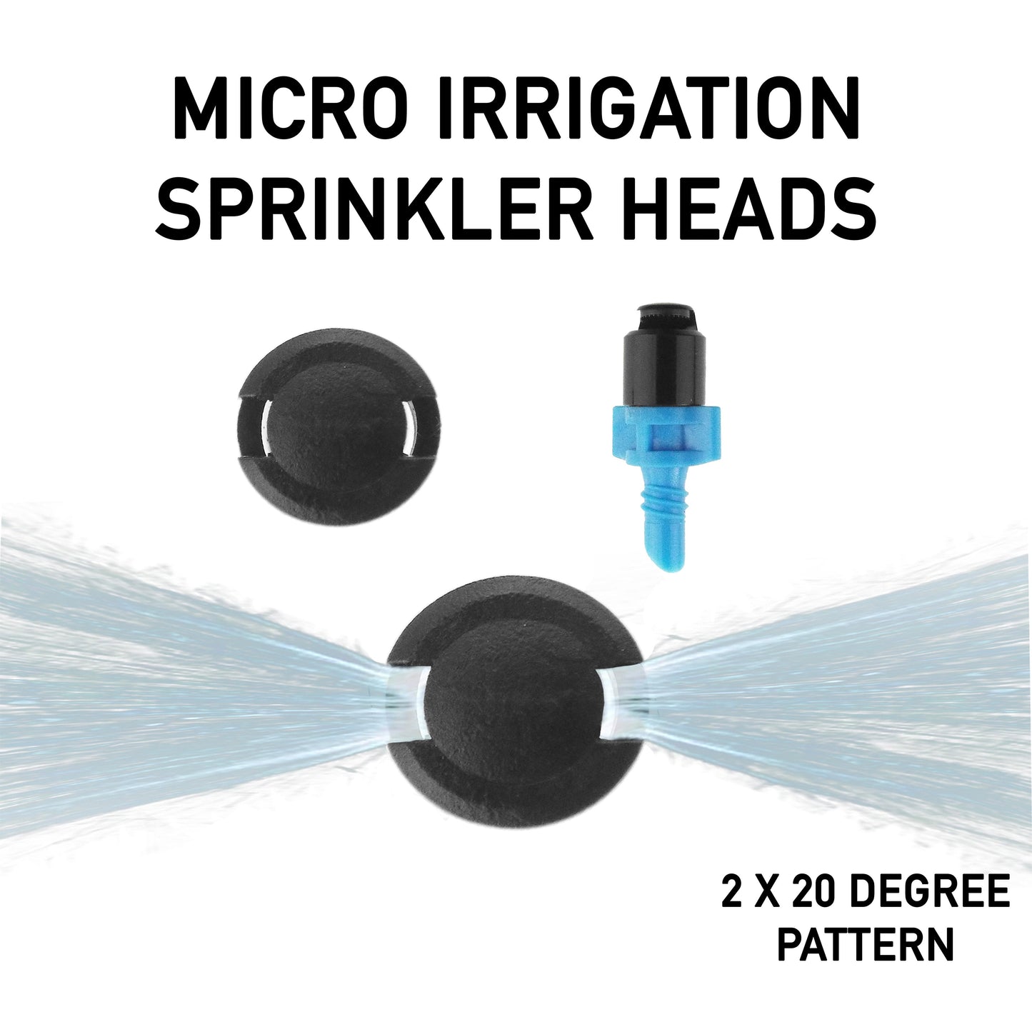 Antelco Winged Micro Spray Jet Assembled Strip Spray 2x20°