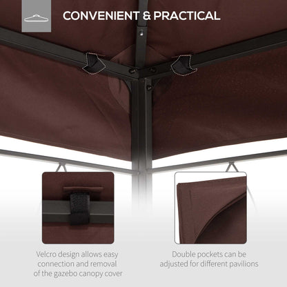 Outsunny 3X4M Gazebo Canopy Replacement Cover