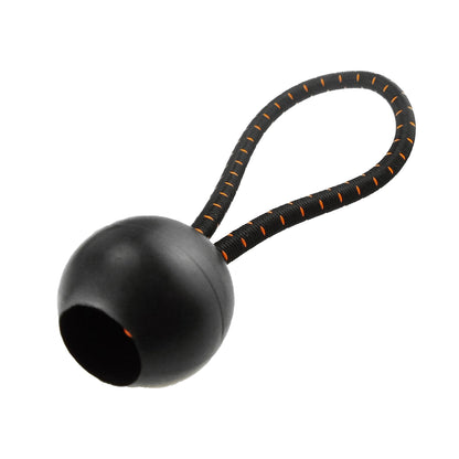 Grey L-Grade Tarpaulin with 10 x 6" Bungee Balls (Black)
